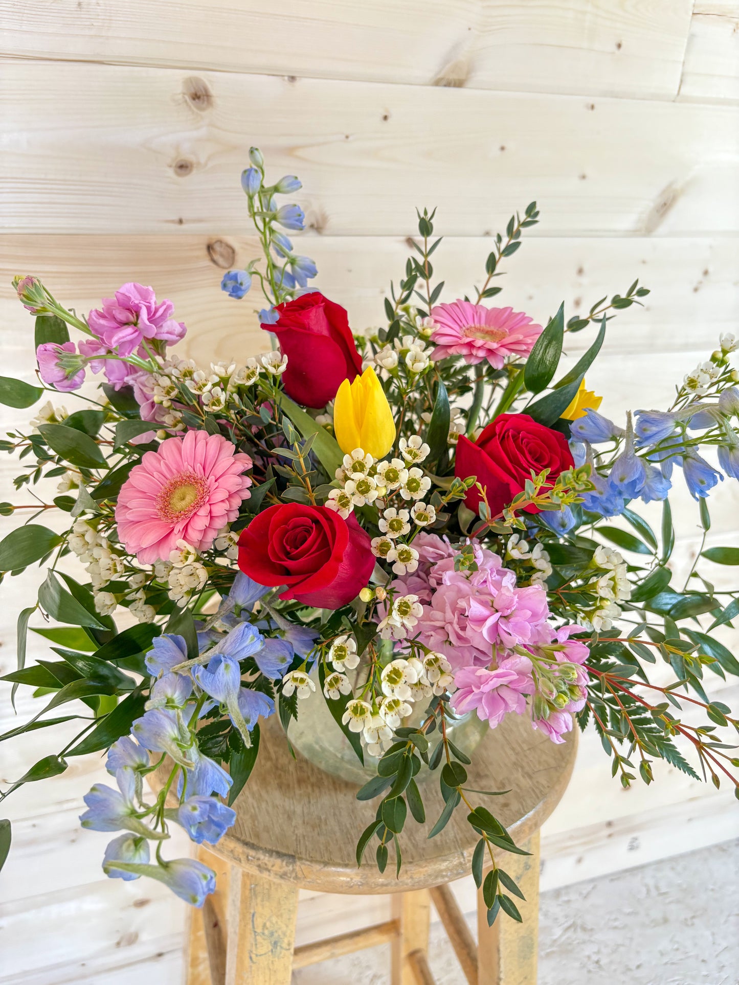 Seasonal Flower Bouquet with Roses