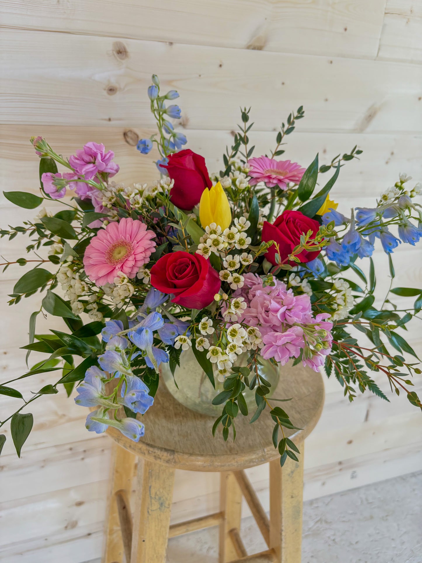 Seasonal Flower Bouquet with Roses