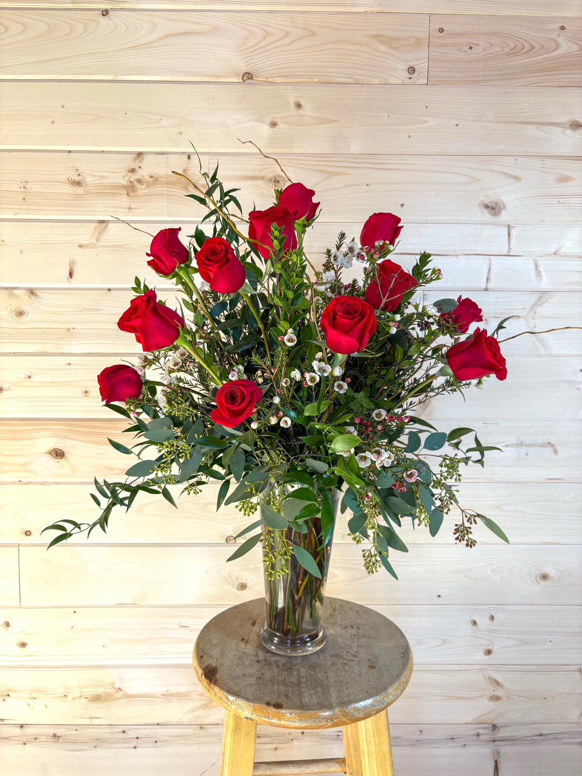 Dozen Rose Vase – Wright Flower Company