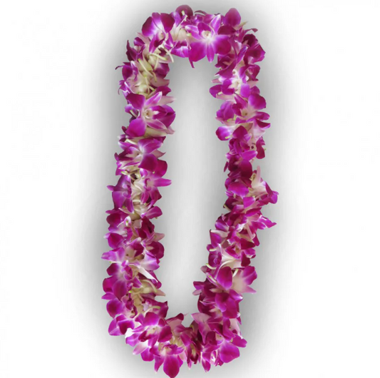 Purple Orchid Lei